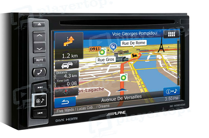 Autoradio avec GPS intégré